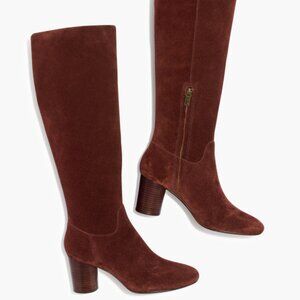The Scarlett Tall Boot in Suede - Size 7